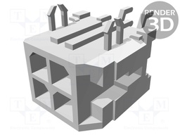 Socket; wire-board; male; Micro-Fit 3.0; 3mm; PIN: 4; SMT; 5A; 600V