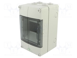 Enclosure: for modular components; IP65; grey; No.of mod: 5; IK07