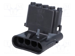 Connector: wire-wire; Weather Pack; plug; male; PIN: 4; for cable