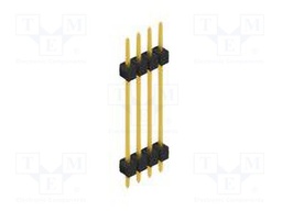 Connector: pin strips; pin header; male; PIN: 4; 2.54mm; THT; 1x4
