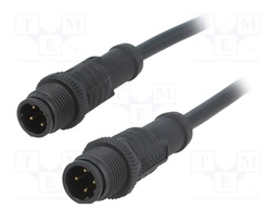 Cable: for sensors/automation; PIN: 4; M12-M12; D code-Ethernet