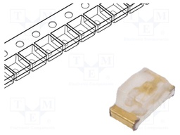 LED; SMD; 0603; blue; 40÷100mcd; 1.6x0.8x0.75mm; 130°; 3.3÷4V; 20mA
