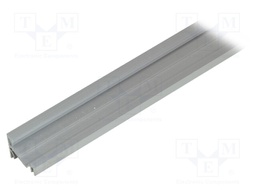 Profiles for LED modules; angular; white; L: 2m; aluminium; 30/60°