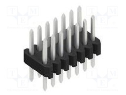 Connector: pin strips; pin header; male; PIN: 14; 1.27mm; THT; 2x7