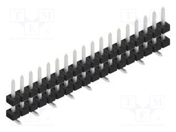 Connector: pin strips; pin header; male; PIN: 18; 2mm; SMT; 1x18
