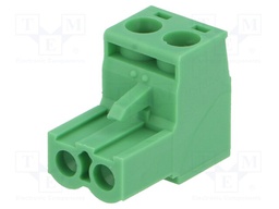 Pluggable terminal block; 5.08mm; ways: 2; straight; plug; female