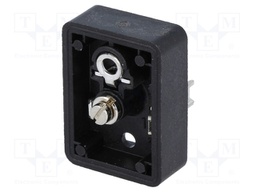 Connector: valve connector; socket; form B; 10mm; male; PIN: 3; 250V