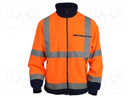 High visibility jacket; Size: XXXL; orange-navy blue