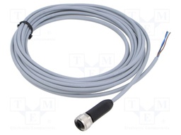 Cable: for sensors/automation; M12; PIN: 3; straight; 5m; plug; 4A