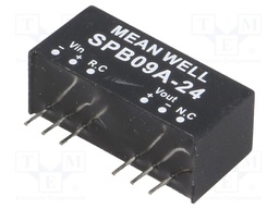 Converter: DC/DC; 9W; Uin: 9÷18V; 24VDC; Iout: 0÷375mA; SIP8; 5g