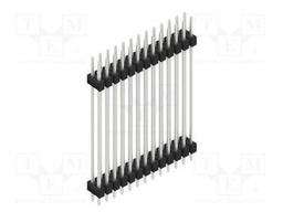 Connector: pin strips; pin header; male; PIN: 26; 2.54mm; THT; 2x13