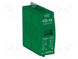 Surge arrestor; Type 2; Poles: 1; 20kA; 385VAC; socket; -40÷80°C