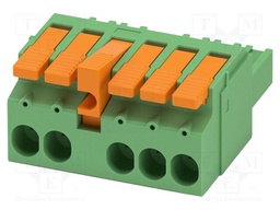 PCB connector, nominal cross section: 6 mm?, color: green, n