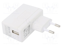 Power supply: switched-mode; 5VDC; 2.4A; Out: USB; 12W; Plug: EU
