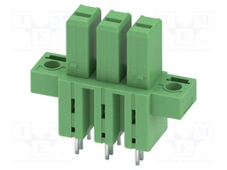 PCB headers, nominal cross section: 6 mm?, color: green, nom