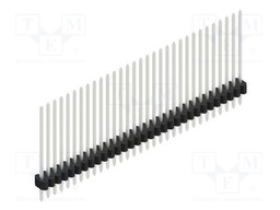 Connector: pin strips; pin header; male; PIN: 31; 1.27mm; THT; 1x31