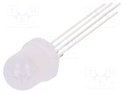LED; 8mm; tricolour; RGB; Features: programmable