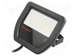 Lamp: LED flood light; 4000(typ)K; IP65; Body: black; 20W; Len: 1m