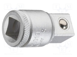 Reduction; socket spanner; square; 1/2"; 3/8"; Plating: chromium