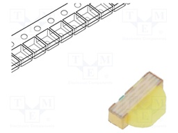 LED; SMD; 0603; white; 18÷35mcd; 1.6x1x0.4mm; 170°; 2.55÷3.15V; 5mA