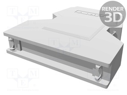 Plug housing; PIN: 50; shielded; Locking: latch; Mat: steel