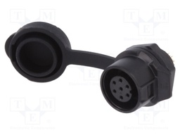 Socket; Connector: circular; size 12; 02; female; PIN: 7; for latch