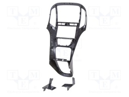 Radio mounting frame; Opel; 2 DIN; black (pearl)
