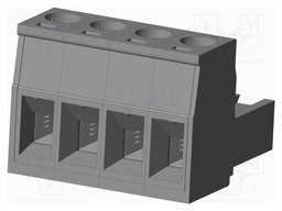 Connector: pluggable terminal block; plug; female; straight; grey