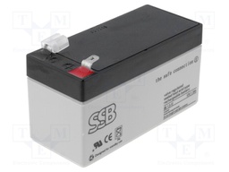Re-battery: acid-lead; 12V; 1.3Ah; AGM; maintenance-free
