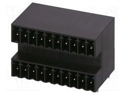 PCB headers, nominal cross section: 1.5 mm2, color: black, n