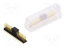 Connector: pin strips; pin header; male; PIN: 32; 2.54mm; SMT; 2x16