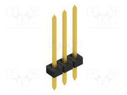 Connector: pin strips; pin header; male; PIN: 3; 2mm; THT; 1x3; 100V