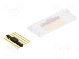 Connector: pin strips; pin header; male; PIN: 10; 2.54mm; SMT; 1x10