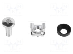 Assembling kit; nut,washer,screw; 10pcs; Thread: M6