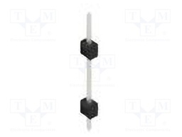 Connector: pin strips; pin header; male; PIN: 1; 2.54mm; THT; 1x1