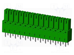 Connector: pluggable terminal block; socket; female; straight