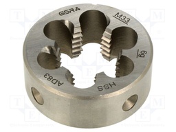 Threading die; M33; 3.5; high speed steel; H: 25mm; Øout: 65mm