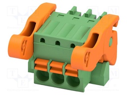 PCB connector, nominal cross section: 1.5 mm2, color: green,