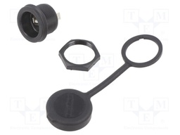 Socket; USB A; 1310; for panel mounting,rear side nut; soldered
