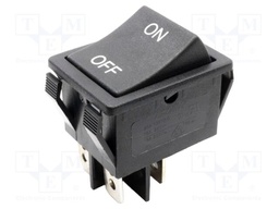 ROCKER; DPST-NO; Pos: 2; ON-OFF; 16A/250VAC; black; none; Body: black