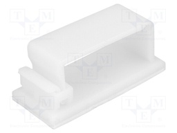 Self-adhesive cable holder; polyamide; natural; UL94V-2