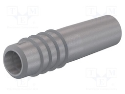 Connector: 2mm banana; plug; grey; Type: non-insulated; 12mm