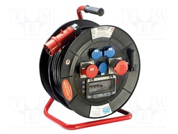 Extension lead; 5G4mm2; reel,three-phase,with brake; Sockets: 6