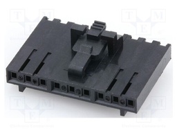 Plug; wire-wire/PCB; female; SL; 2.54mm; PIN: 9; w/o contacts
