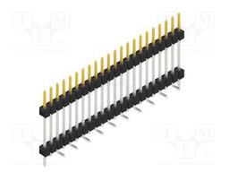 Connector: pin strips; pin header; male; PIN: 22; 2.54mm; SMT; 1x22
