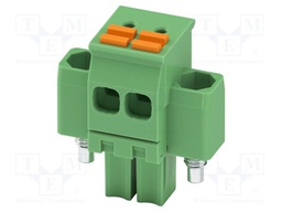 PCB connector, nominal cross section: 1.5 mm2, color: green,