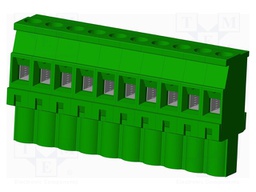 Connector: pluggable terminal block; plug; female; angled 90°
