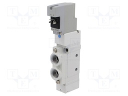Electromagnetic valve; 5/2 monostable; G 1/4"; Temp: -10÷50°C