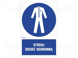 Safety sign; regulatory; Mat: PVC; W: 200mm; H: 300mm