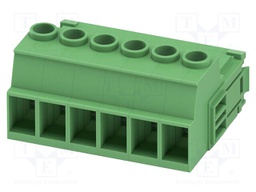 PCB connector, nominal cross section: 6 mm?, color: green, n
